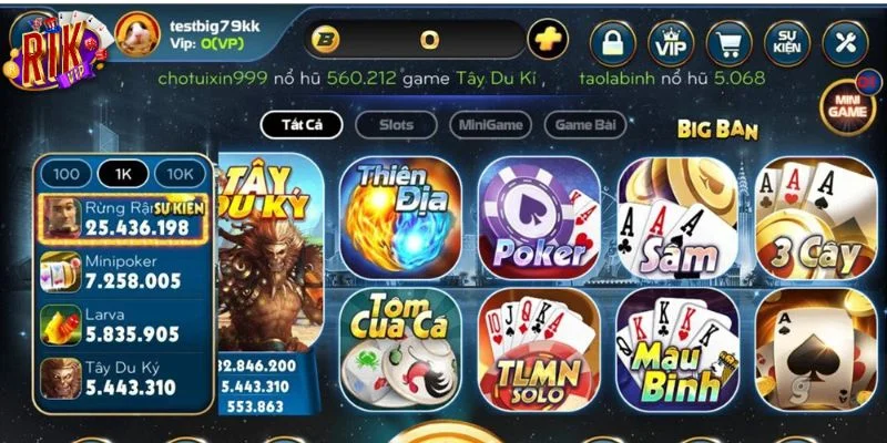 Game Bài RIKVIP 2 Game bài RIKVIP thu hút hàng triệu bet thủ tham gia mỗi ngày.